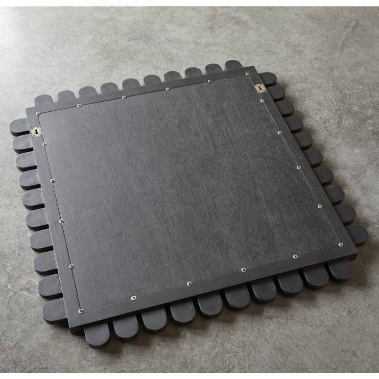 Luca - Miroir en mindi 92x92 cm