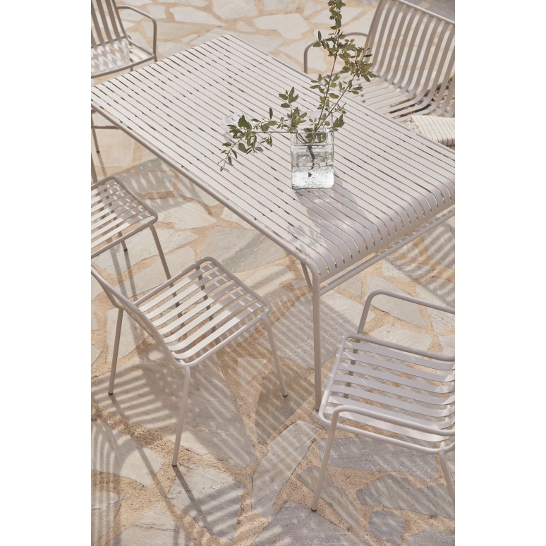 Gaby - Cream 6-seater metal garden set