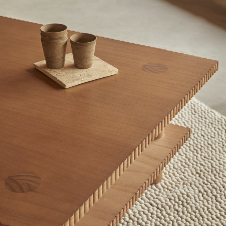 Mollie - Table basse en Mindi