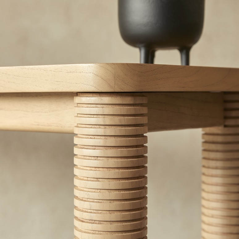 Leandro - Console table in mindi wood