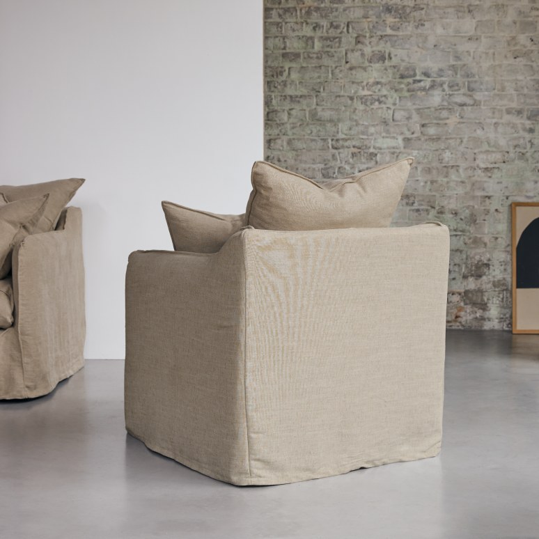 Ariane - Sillón de lino natural