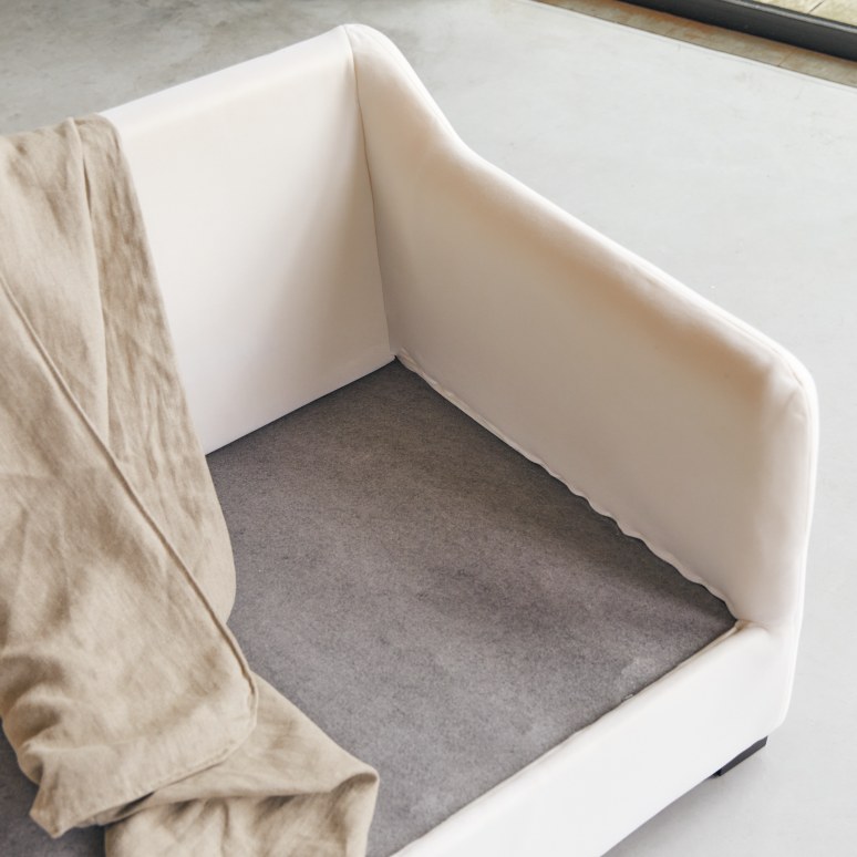 Ariane - Sofa aus naturbelassenem Leinen, 3-Sitzer