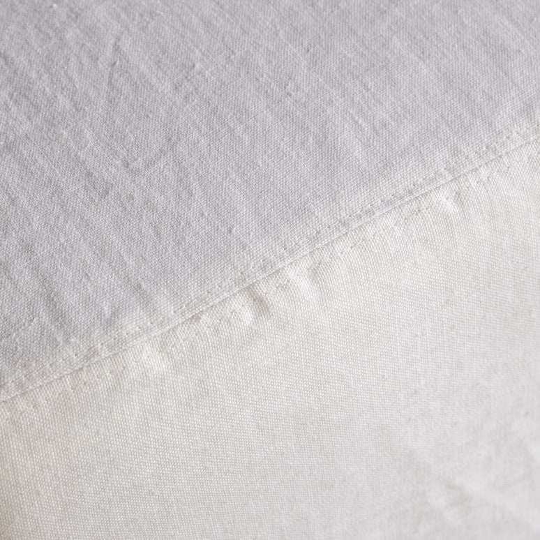 Nils - Poltrona modulabile in lino bianco