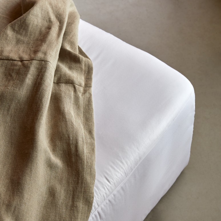 Nils - Repose-pieds en lin naturel