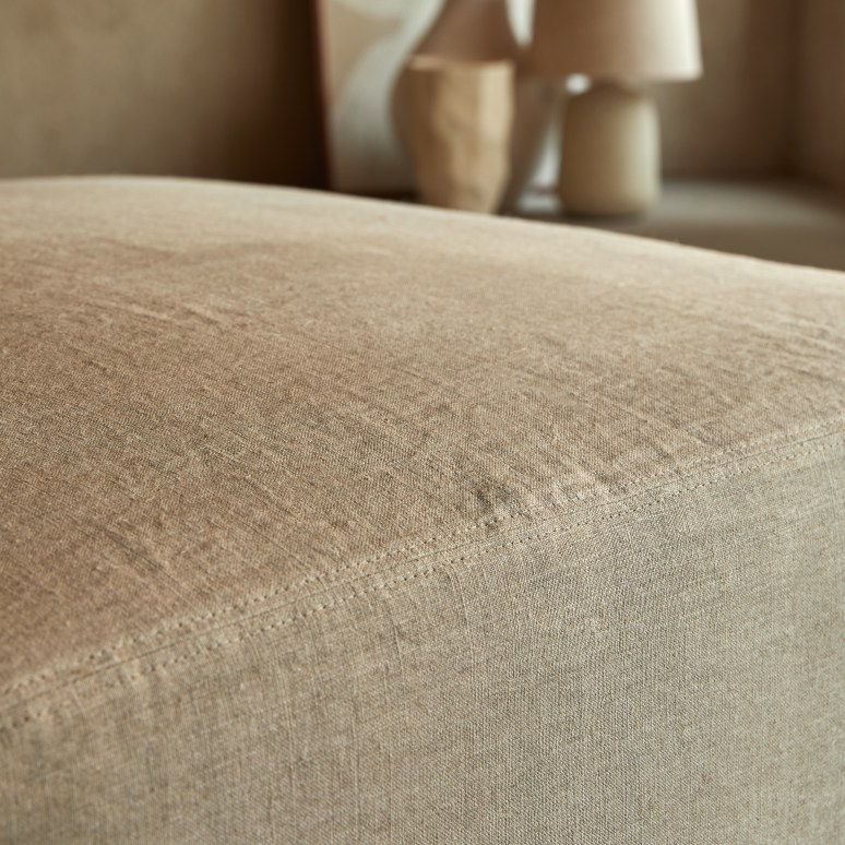 Nils - Silla modular de lino natural