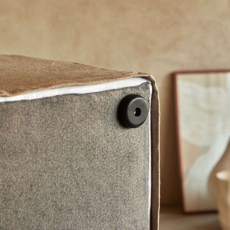 Nils - Silla modular de lino natural