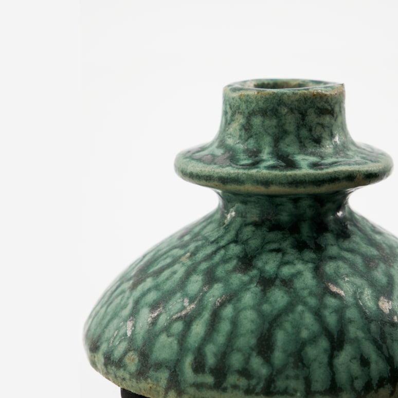 Kulu - Bougeoir en terre cuite, 8 cm