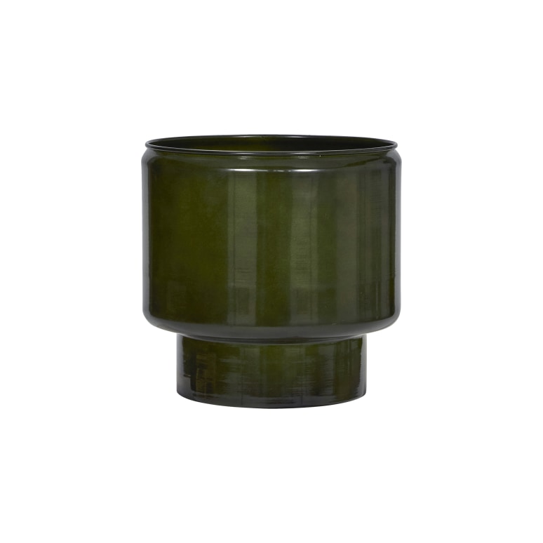 Pile - Ensemble de cache-pot en acier, vert