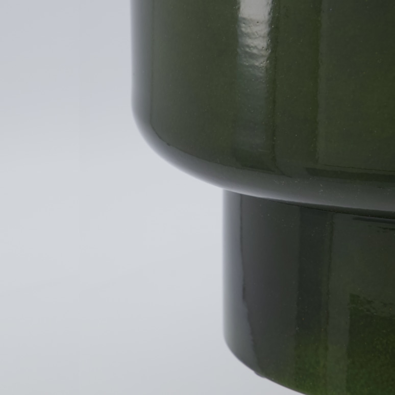 Pile - Ensemble de cache-pot en acier, vert