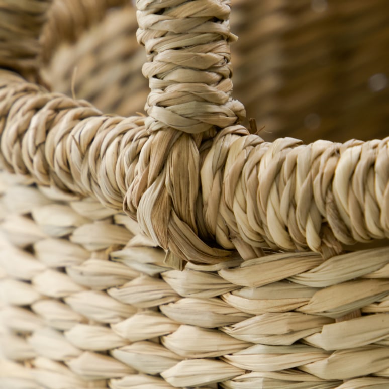 Cesta - Conjunto de cestas de fibras vegetales