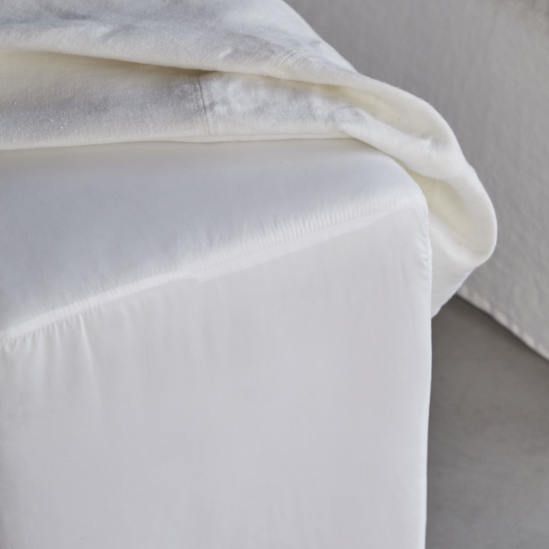 Nils - Poltrona modulabile in lino bianco