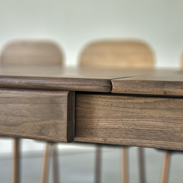 Arto - Solid Walnut Extendable Table for 6 to 12 people