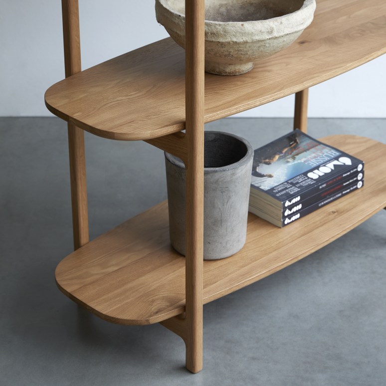 Rozenn - Bookcase in solid oak