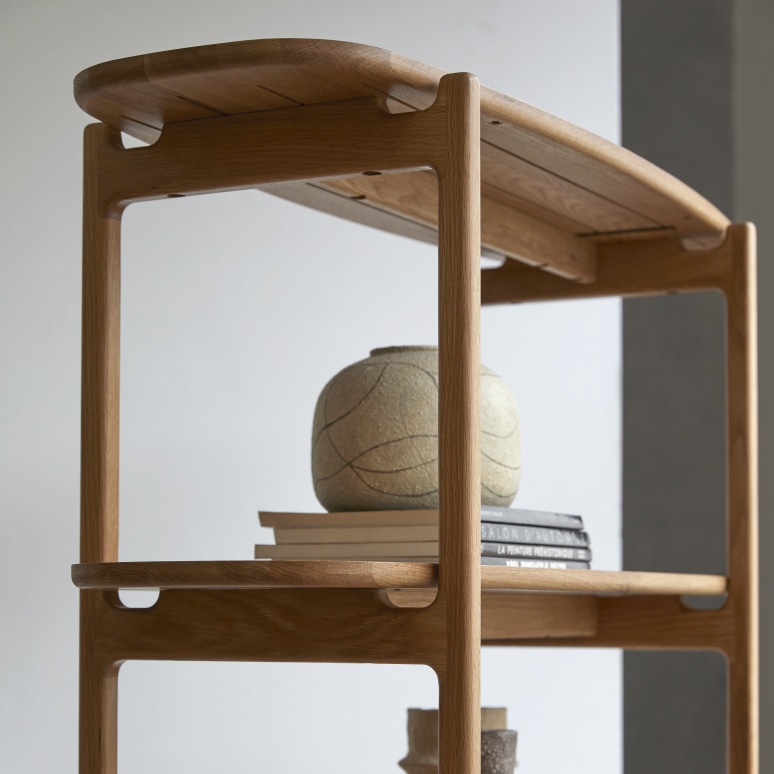 Rozenn - Solid oak bookcase