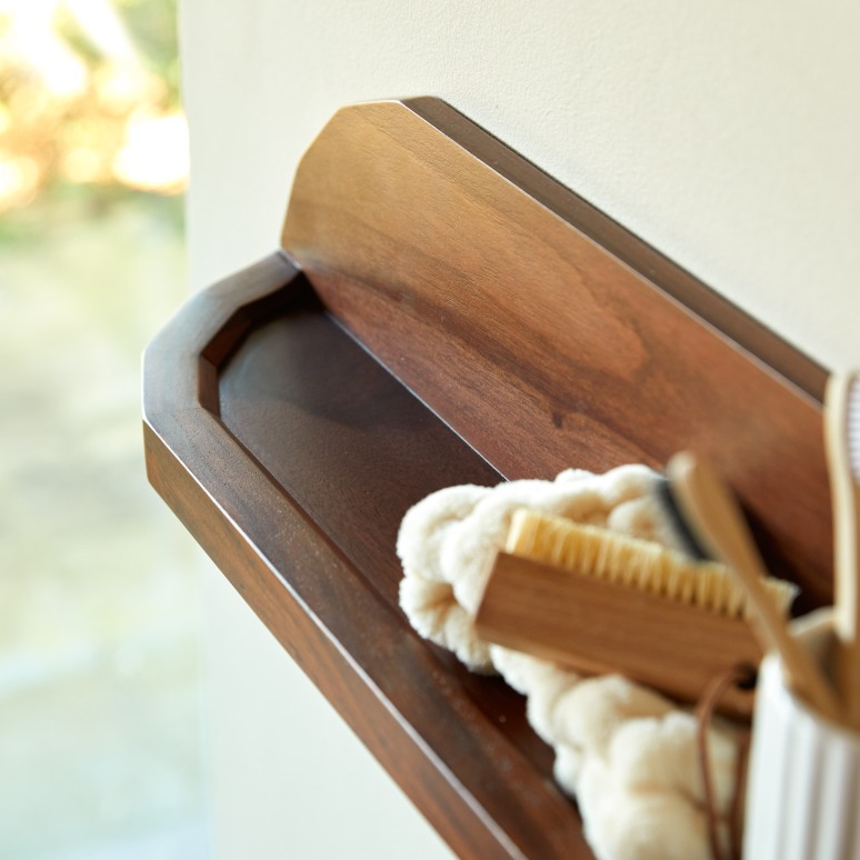 Jade - Estantería de cuarto de baño de palisandro macizo 140 cm