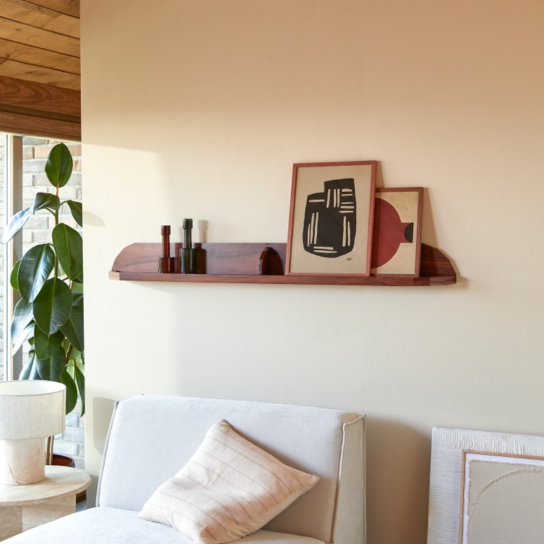 Jade - Etagère murale en palissandre massif 140 cm