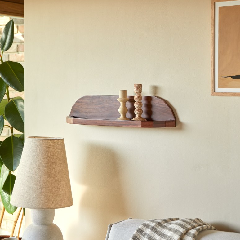 Jade - Wandplank in massief palissander 60 cm