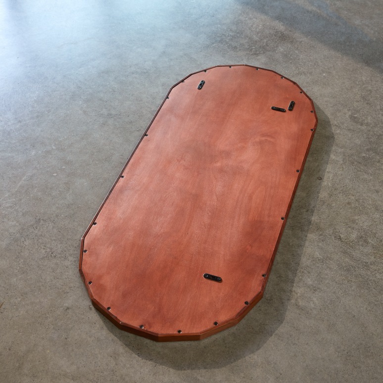 Jade - Dekospiegel aus massivem Palisander, 120 x 56 cm