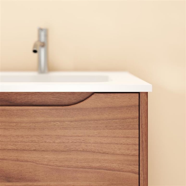 Gabrielle - Mobile per il bagno in mango massello e ceramica 60 cm