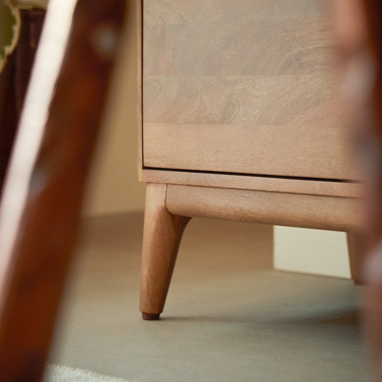 Gabrielle - Mobile per il bagno in mango massello e ceramica 60 cm