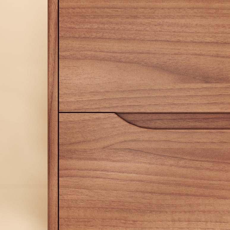 Gabrielle - Solid mango wood and ceramic bathroom cabinet 120 cm