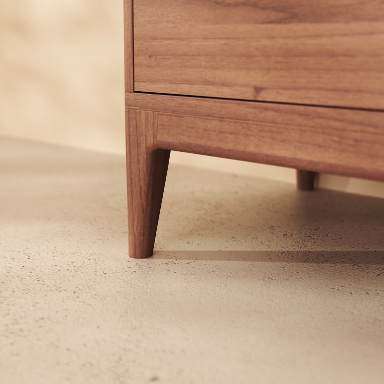 Gabrielle - Mueble de baño de madera maciza de mango y cerámica 60 cm