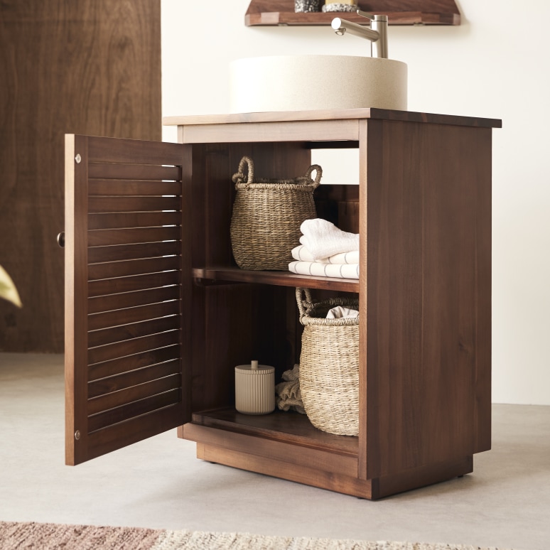 Loggia - Mobile sotto lavabo in acacia massello 60 cm