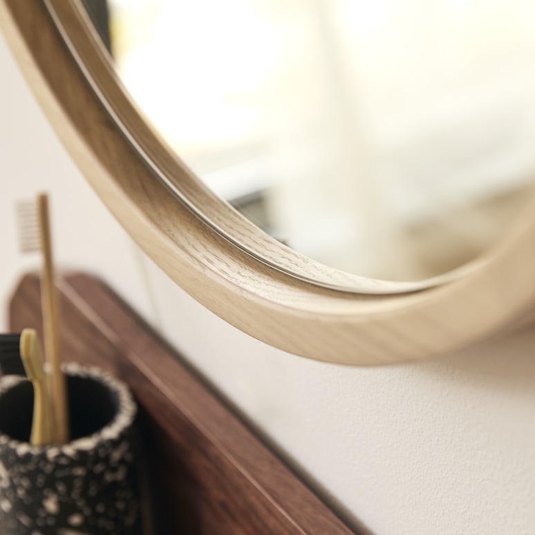 Fanie - Specchio in rovere 50x50 cm