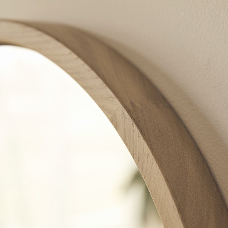 Fanie - Espejo de roble 50x50 cm