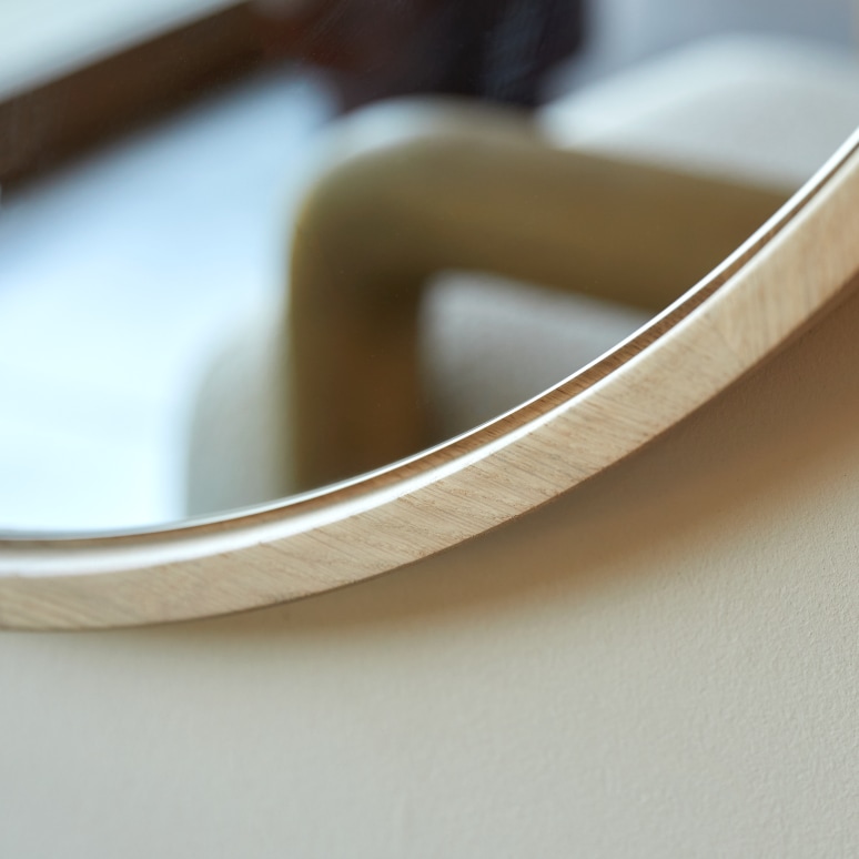 Fanie - Oak mirror 90x90 cm