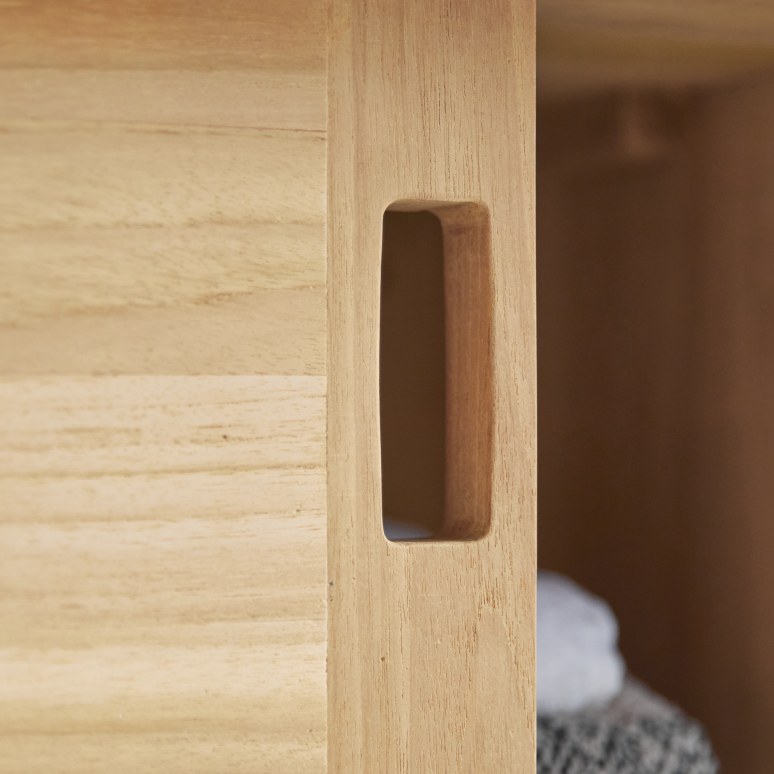 Arty - Meuble de rangement en teck massif 120 cm