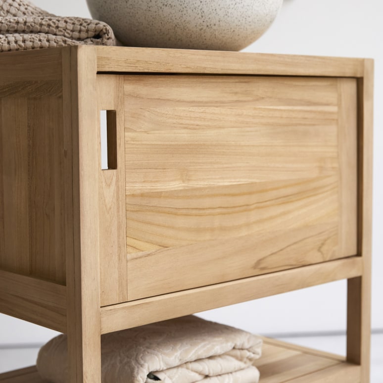 Arty - Opbergmeubel in massief teak 60 cm