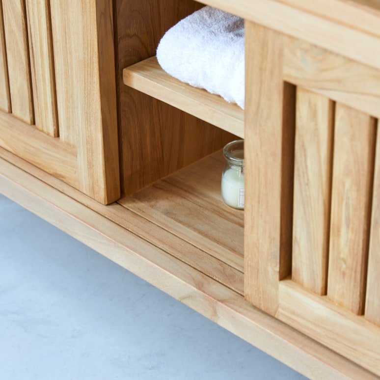 Colonial - Opbergmeubel in massief teak 120 cm