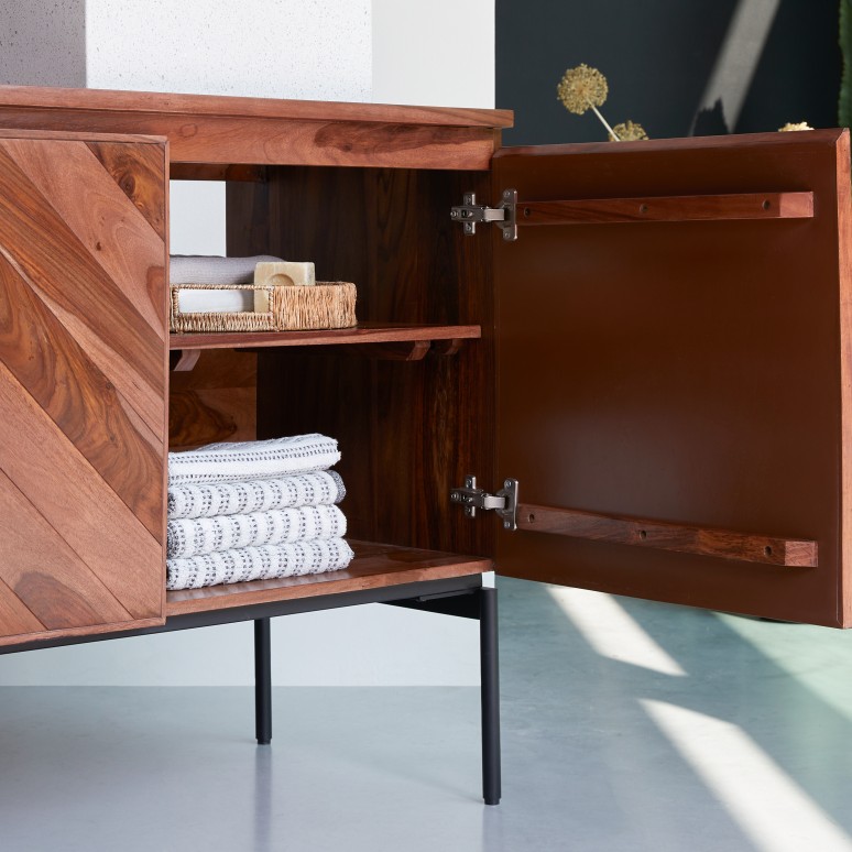 Ismaël - Mobile contenitore in palissandro 155 cm