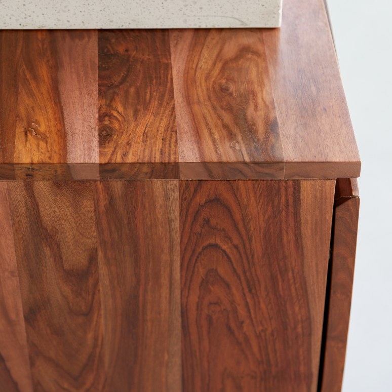 Ismaël - Meuble de rangement en palissandre 155 cm