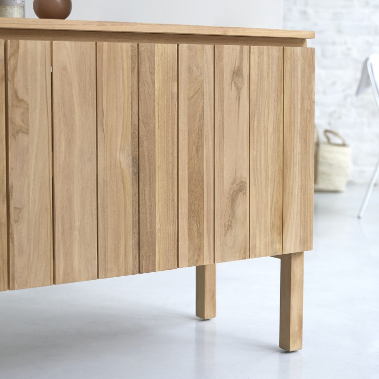 Jill - Opbergmeubel in massief teak 120 cm