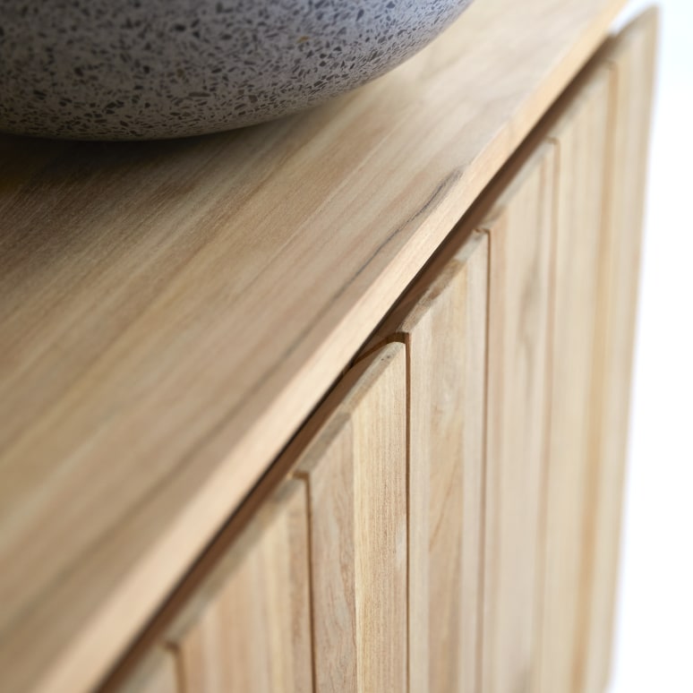 Jill - Meuble de rangement en teck massif 120 cm