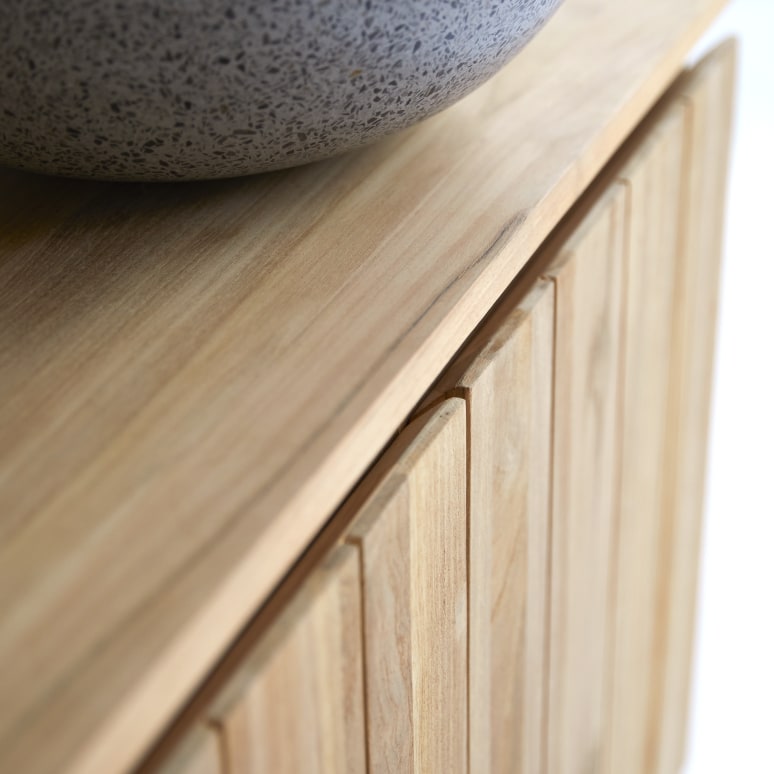 Jill - Solid teak storage unit 80 cm