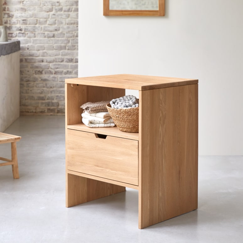 Kwarto - Mobile contenitore in rovere massello 60 cm