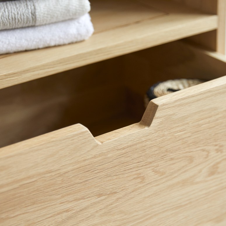 Kwarto - Solid oak storage unit 60 cm