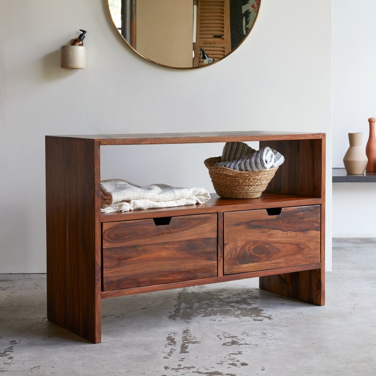 Kwarto - Mobile contenitore in palissandro massello 110 cm