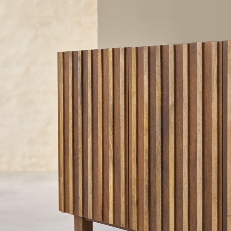 Milo - Storage unit in mango wood 164 cm