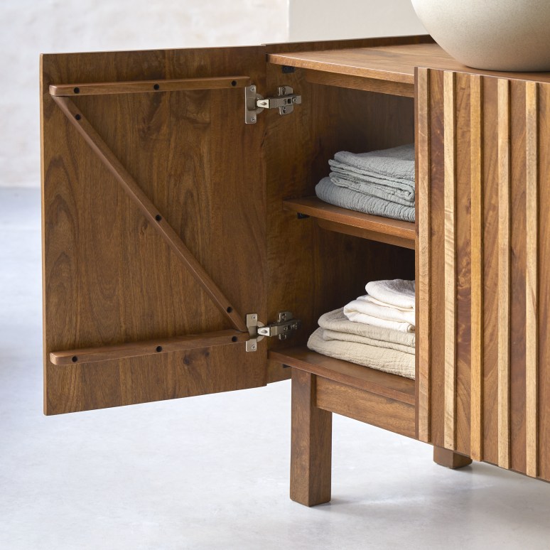 Milo - Meuble de rangement en manguier 80 cm