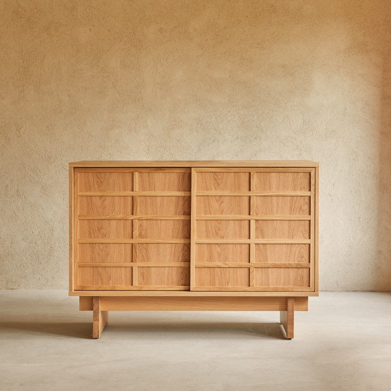 Miu - Oak storage unit 115 cm
