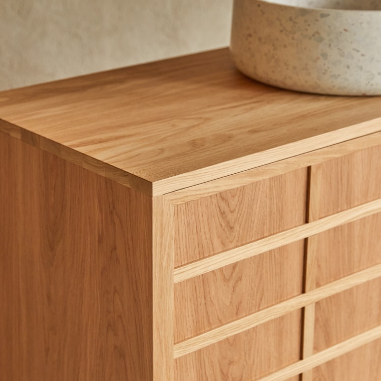 Miu - Oak storage unit 115 cm