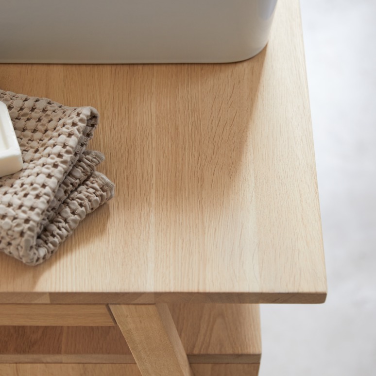 Pola - Solid oak storage unit 140 cm