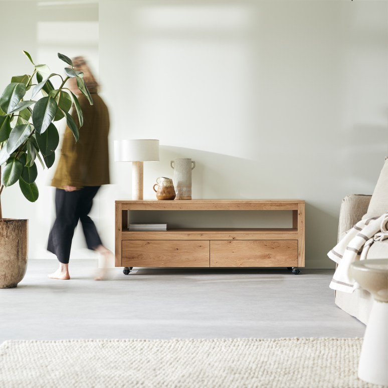 Anoa - Mobile TV in rovere massello 140 cm
