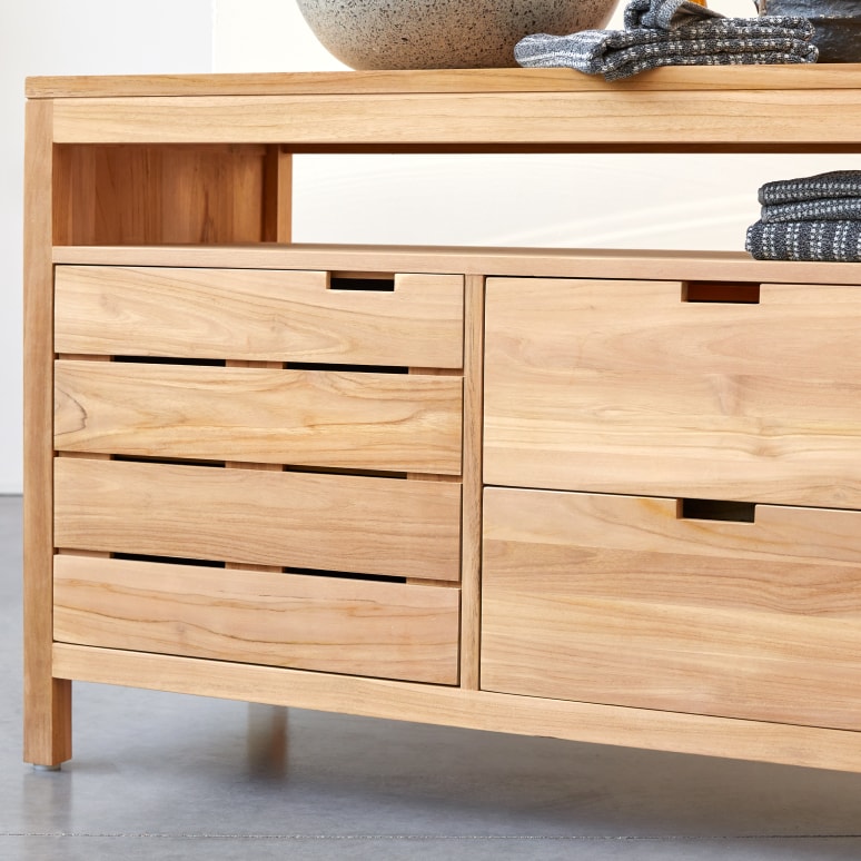 Serena - Solid teak storage unit 165 cm