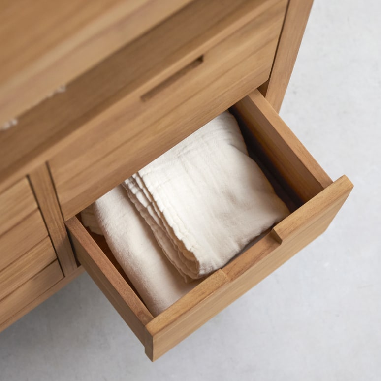 Serena - Mueble de almacenaje de teca maciza 80 cm