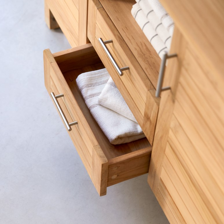 Soho - Opbergmeubel in massief teak 125 cm